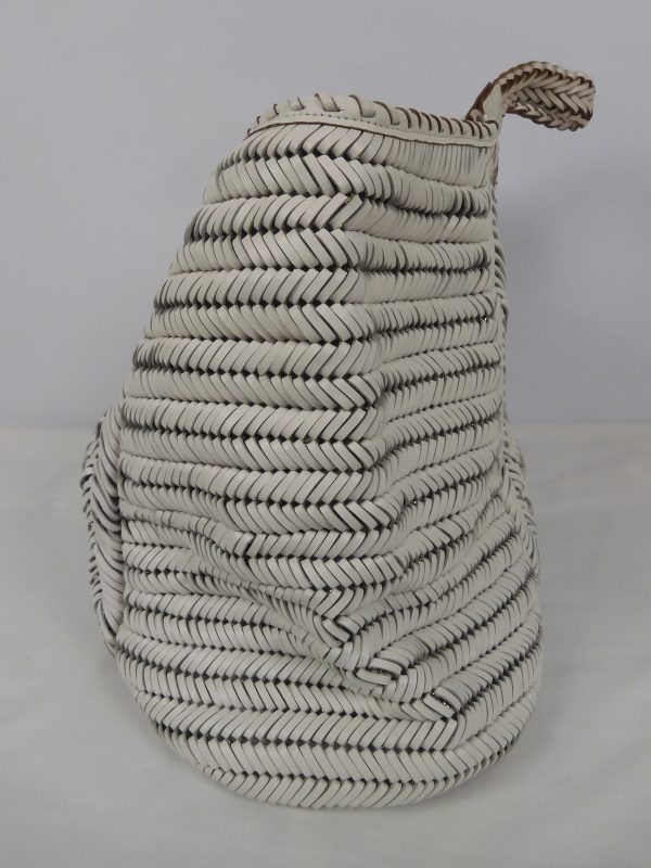 Anya Hindmarch White Woven leather Tote bag. - Image 4