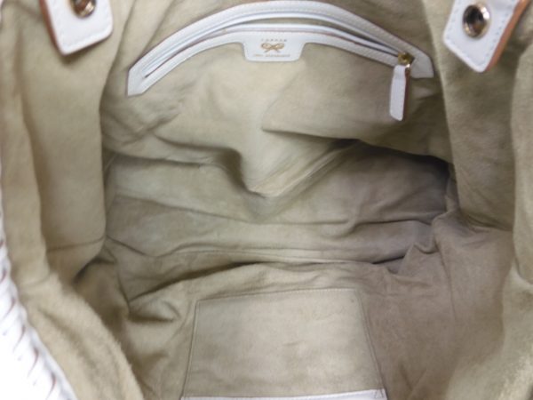 Anya Hindmarch White Woven leather Tote bag. - Image 7