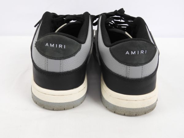 AMIRI Skel Top Low Black Grey, Size 8. - Image 5