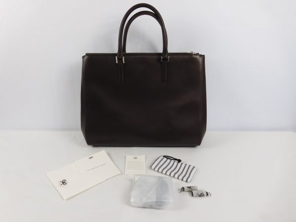 Anya Hindmarch Bespoke Tote Leather Hand bag, Brown. - Image 2
