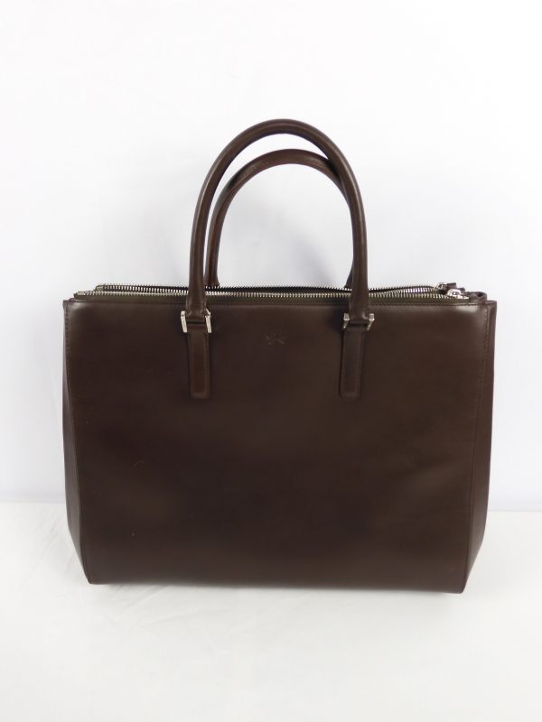 Anya Hindmarch Bespoke Tote Leather Hand bag, Brown. - Image 5