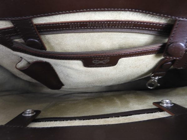 Anya Hindmarch Bespoke Tote Leather Hand bag, Brown. - Image 11