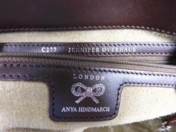 Anya Hindmarch Bespoke Tote Leather Hand bag, Brown. - Image 12