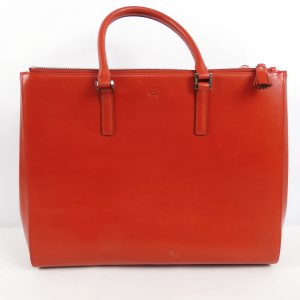 Anya Hindmarch Bespoke Tote Red Leather Hand Bag.