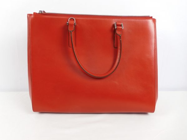 Anya Hindmarch Bespoke Tote Red Leather Hand Bag. - Image 4