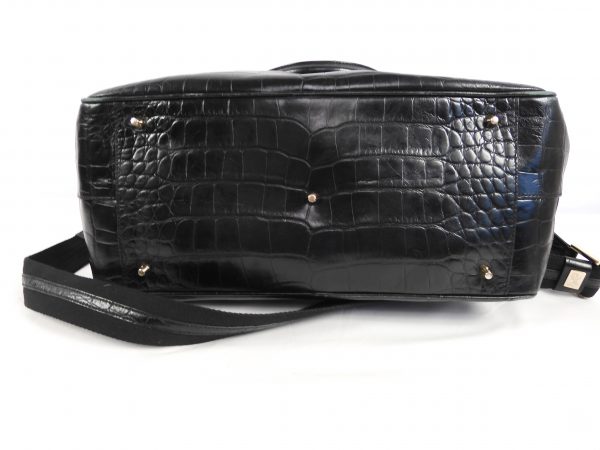 Anya Hindmarch Crocodile Shoulder Bag, Large in Black. - Image 9