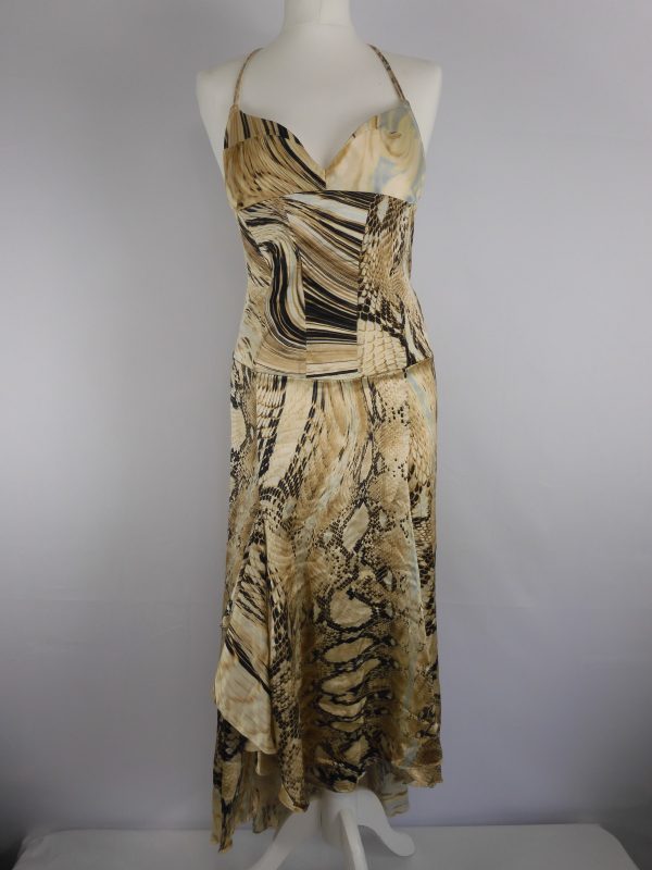 Just Cavelli Maxi Dress, Size 8.
