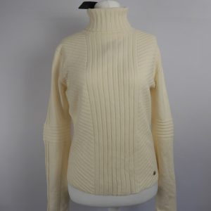 Tory Burch, Ivory Turtle Neck Inez Sweater, Size L