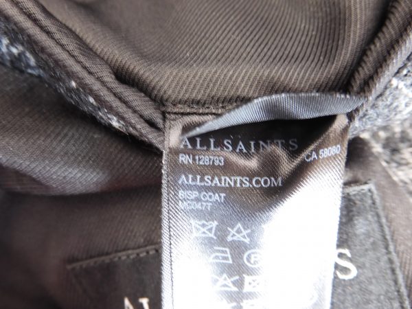 All Saints Bisp Coat, Size 40, Film Worn. - Image 6