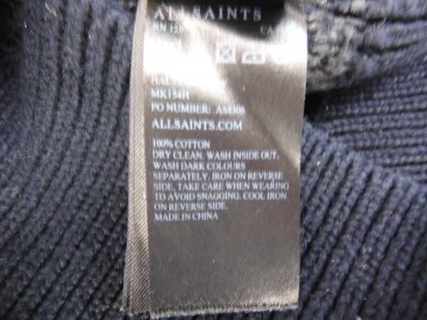 All Saints Haltton crew Jumper. Size L - Image 6