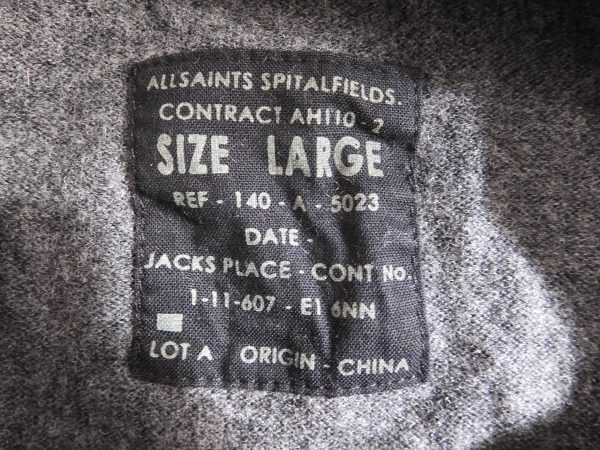 All Saints Shawl Neck Jumper, Size L - Image 5