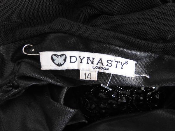 Dynasty London Black Dress, Size 14. - Image 5