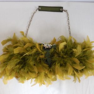 Vintage Laguna London Feathered Hand Bag