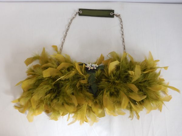 Vintage Laguna London Feathered Hand Bag