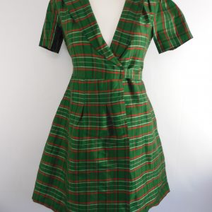 The Seamstress Rita 1940s Dress in Green Taffeta, Size 8, Film Worn