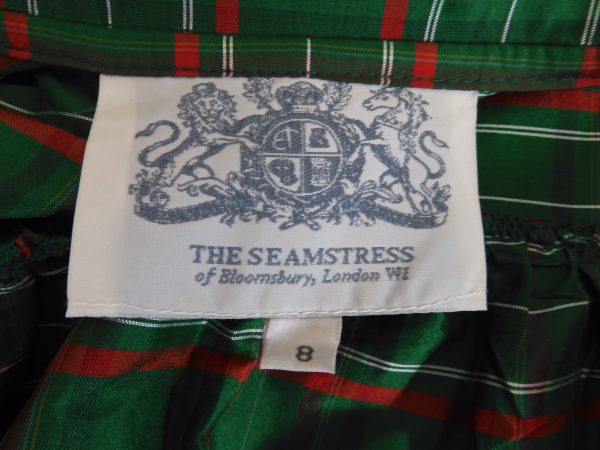 The Seamstress Rita 1940s Dress in Green Taffeta, Size 8, Film Worn - Image 5