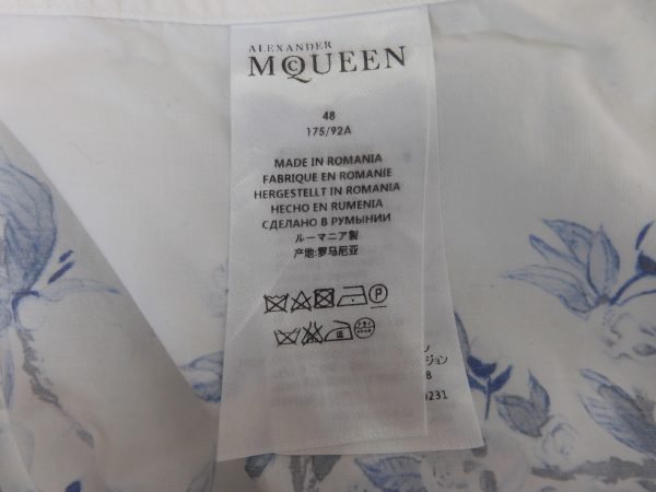Alexander McQueen Bird Print, Short sleeved Shirt, Size 48 (M). - Image 7