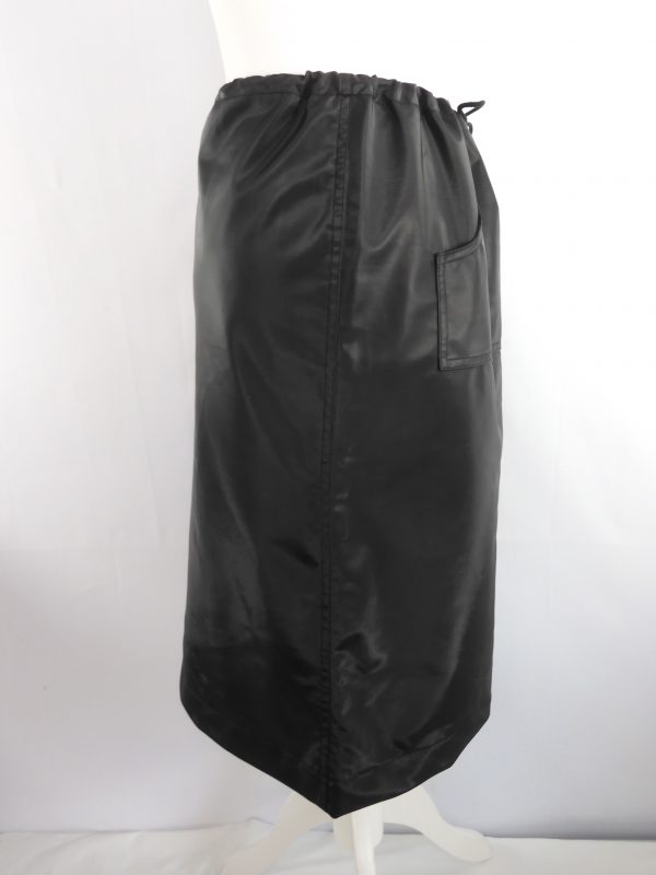 Plein Sud Jeans Black Leather Skirt, Size 6. - Image 4