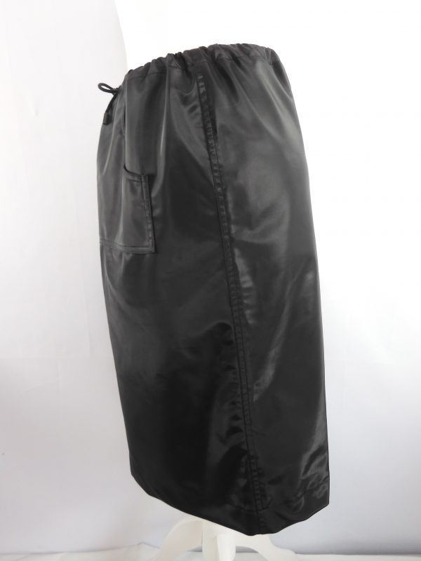Plein Sud Jeans Black Leather Skirt, Size 6. - Image 6