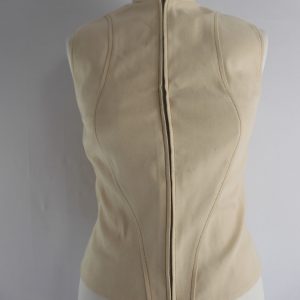 Aya Muse Off White Pants Gali Vest, Size 8