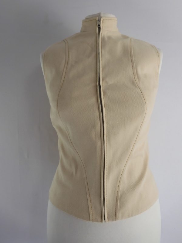 Aya Muse Off White Pants Gali Vest, Size 8