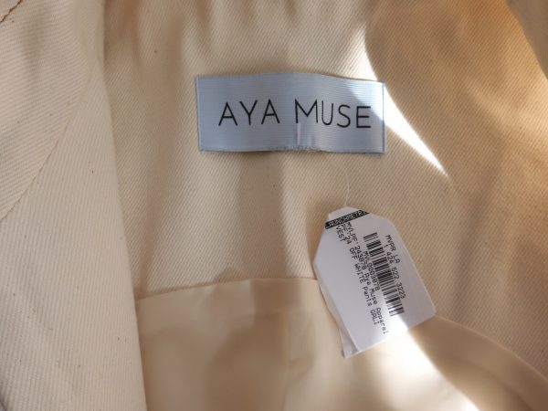 Aya Muse Off White Pants Gali Vest, Size 8 - Image 7
