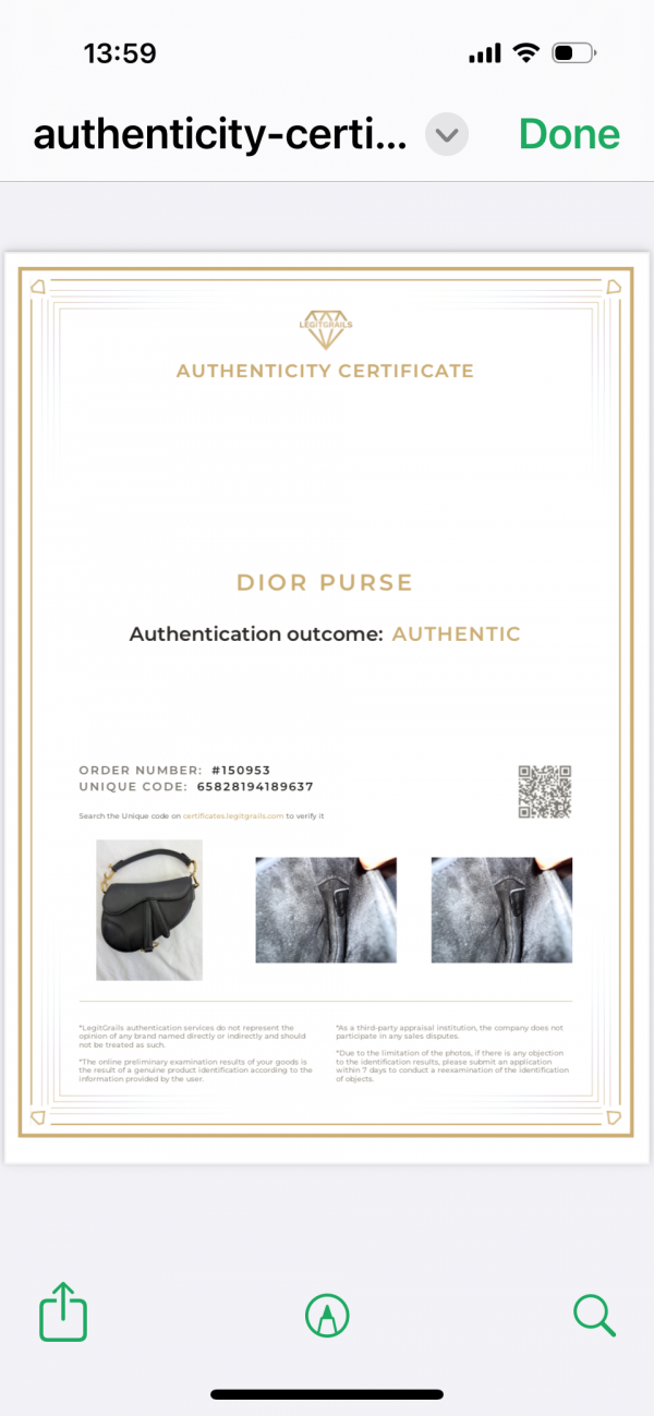 Chanel Saddle Bag, with C.O.A. - Image 10