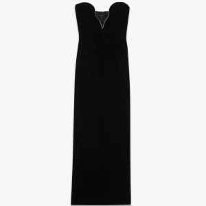 Saint Laurent Velvet Cocktail Dress, Size 36 / 8