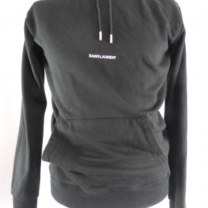 Saint Laurent Logo Print Hoodie, Size S