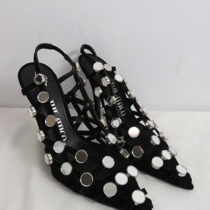 The Attico Velvet Heels, Size 37.5 / 4.5