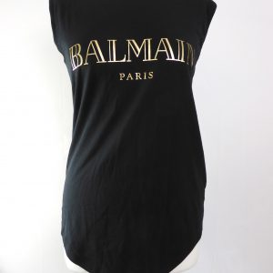 Balmain Sleeveless T-Shirt,, Size 34 / XS New