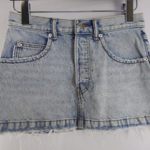 Alexander Wang Denim Mini Skirt, Size 25 / 6 / XS