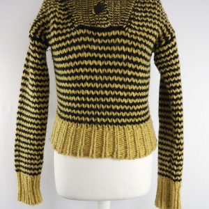 Bottega Veneta Wool Zig Zag Jumper, Size S