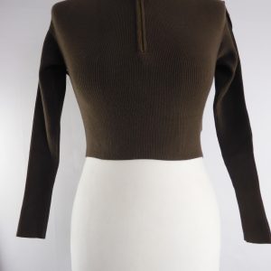 Jacquemus Cropped Zip Up Top, Size 34 / XS