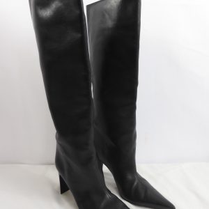 Balenciaga Black Leather Boots, Size 37 / 4