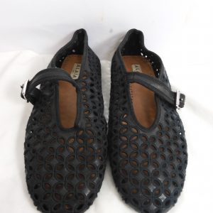 Alaia Leather Ballet Flats, Size 37.5 / 4.5