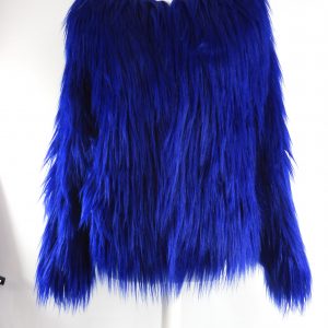 Unreal Fur Blue Jacket, Size S