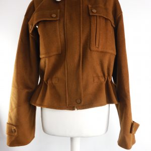 Jason Wu Shearling Collar JKnitted Jacket, Size 4 / S