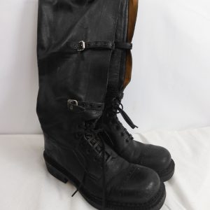 Miu Miu Buckle Biker Combat Boots, Size 37.5 / 4.5