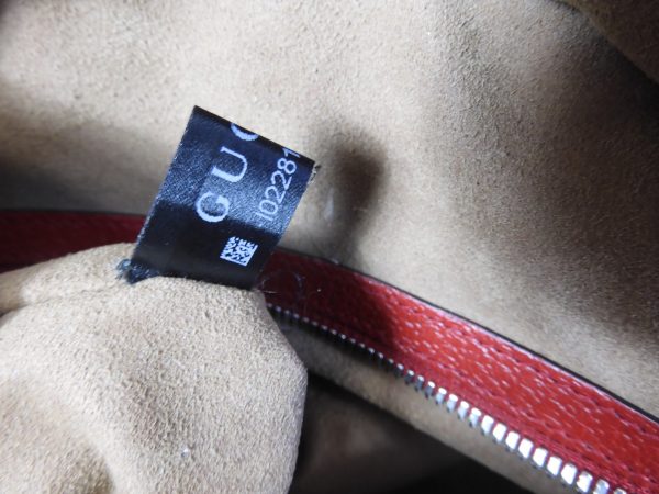 Gucci, GG Supreme Monogram Tian Web Small Day Backpack Beige Multicolor Red - Image 11