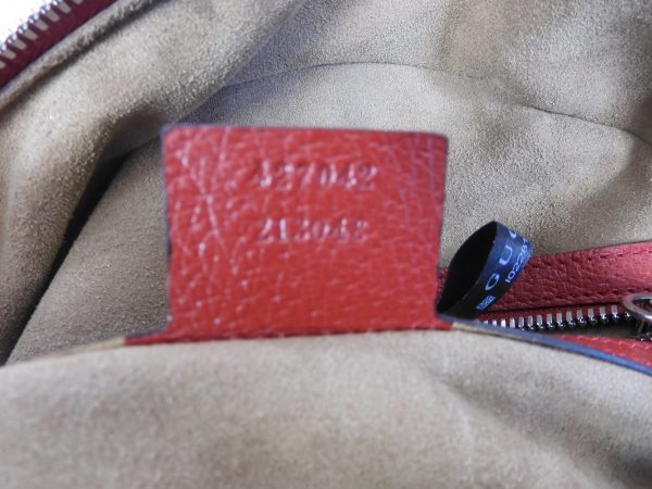 Gucci, GG Supreme Monogram Tian Web Small Day Backpack Beige Multicolor Red - Image 12