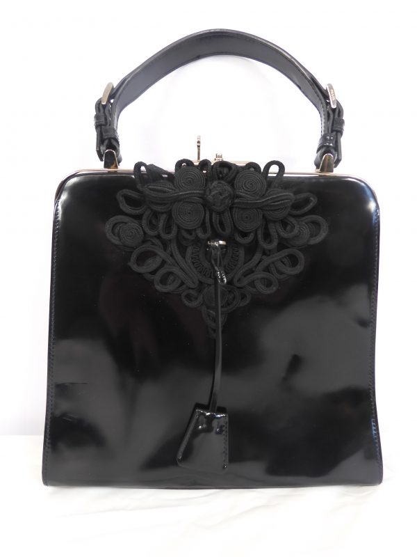 Prada Spazzolato Passamaneria Frame Bag