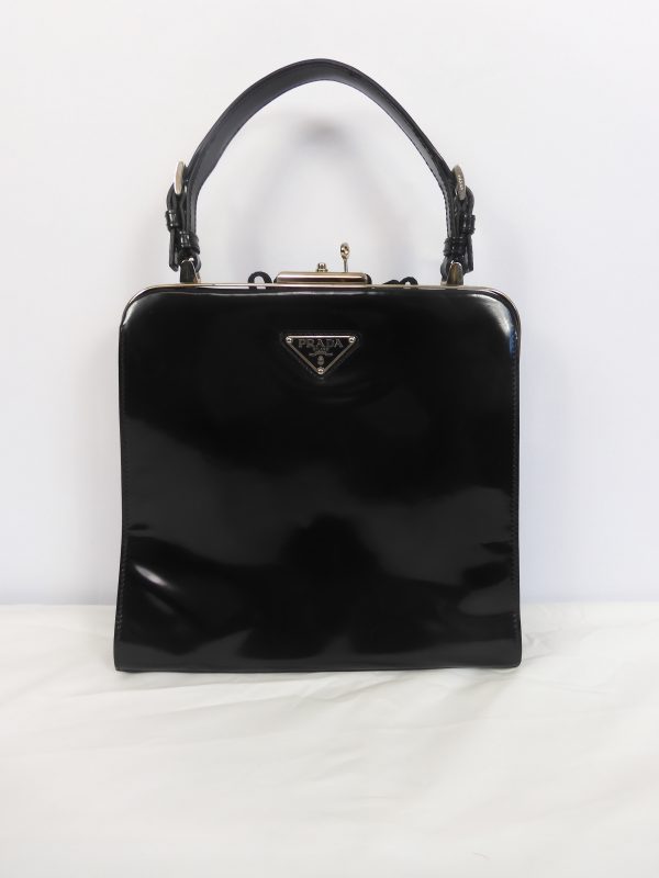 Prada Spazzolato Passamaneria Frame Bag - Image 5