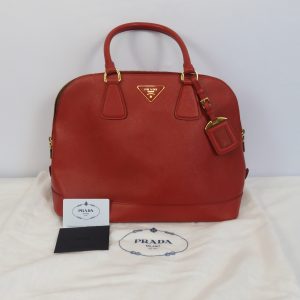 Prada Saffiano Lux Handbag, IBA296 Large