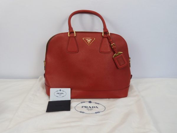 Prada Saffiano Lux Handbag, IBA296 Large
