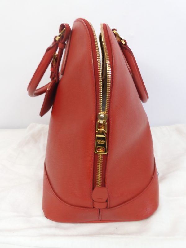 Prada Saffiano Lux Handbag, IBA296 Large - Image 3