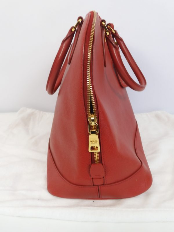 Prada Saffiano Lux Handbag, IBA296 Large - Image 5