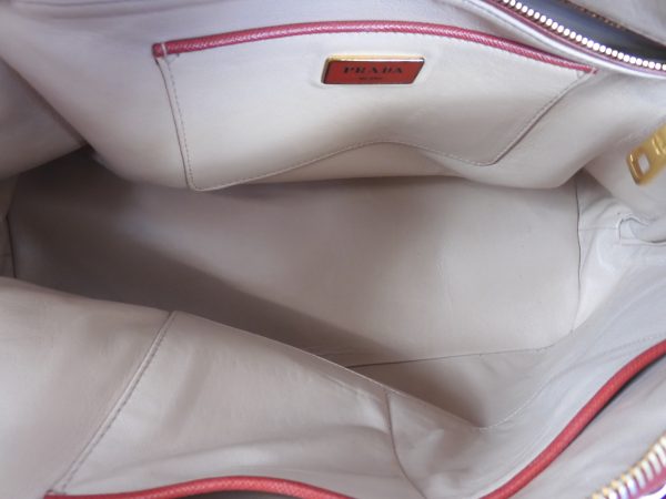 Prada Saffiano Lux Handbag, IBA296 Large - Image 6