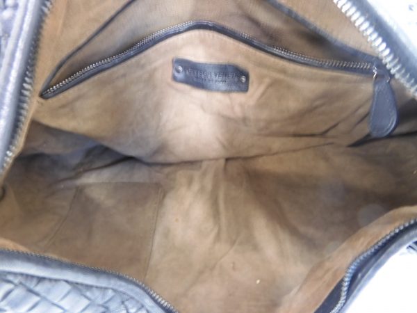 Bottega Veneta Large Hobo Intrecciato Black Leather Shoulder Bag - Image 7