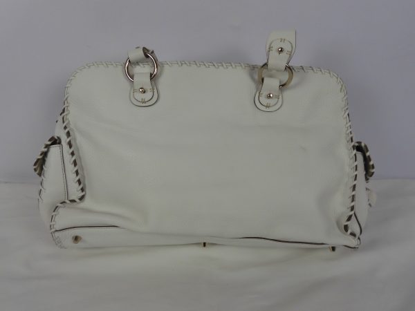 Anya Hindmarch White Leather handbag, Large. - Image 3